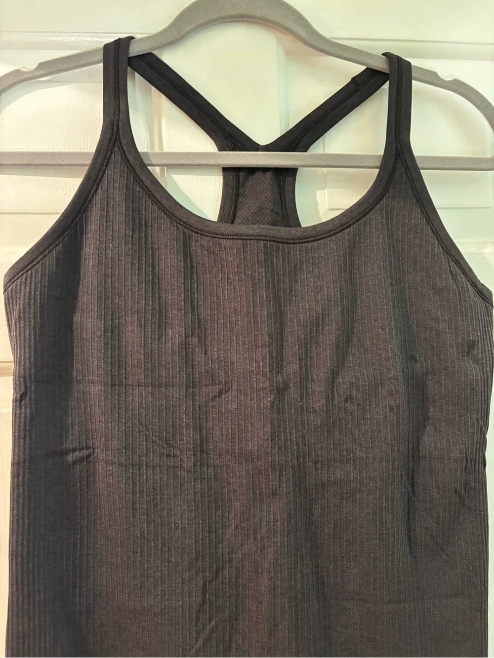 Black Lululemon Ribbed Racerback Tank Top